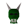 Grüne Halloween-Maske