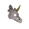 Weiße Einhorn-Maske